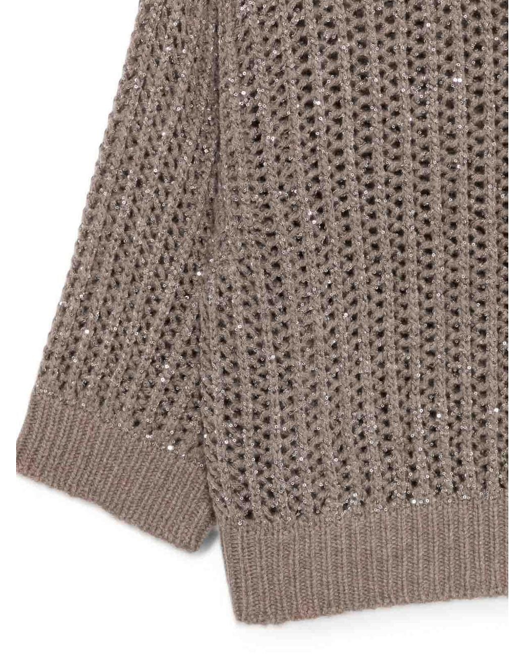 D. EXTERIOR Brown Sweater