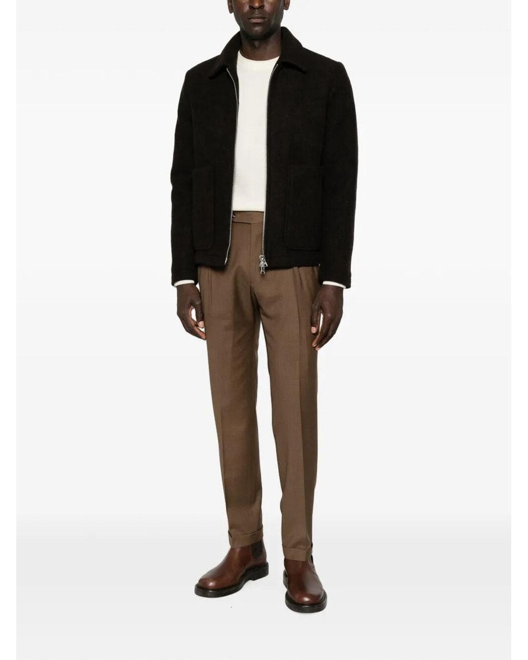 Berwich Brown Pants for men