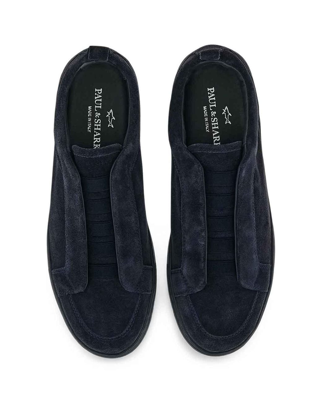 Paul & Shark Blue Suede Slip-On Sneakers for men