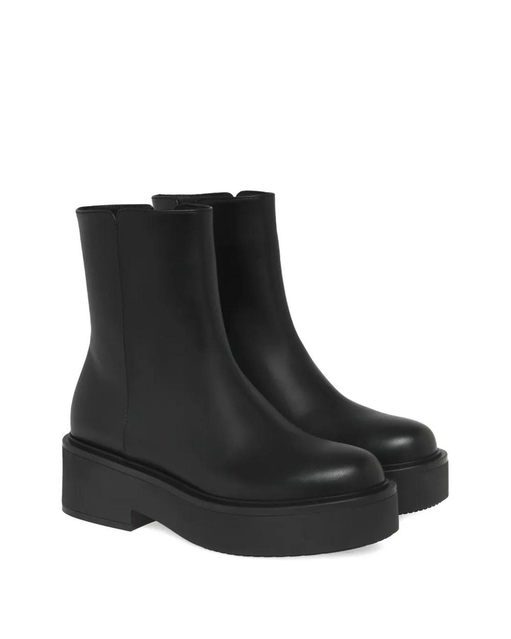 Gianvito Rossi Black Hiro Platform Ankle Boots
