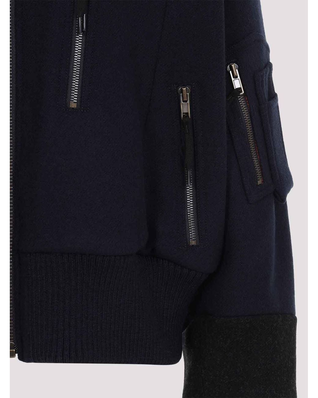 Maison Margiela Blue Maison Margela Reversible Spliced Bomber
