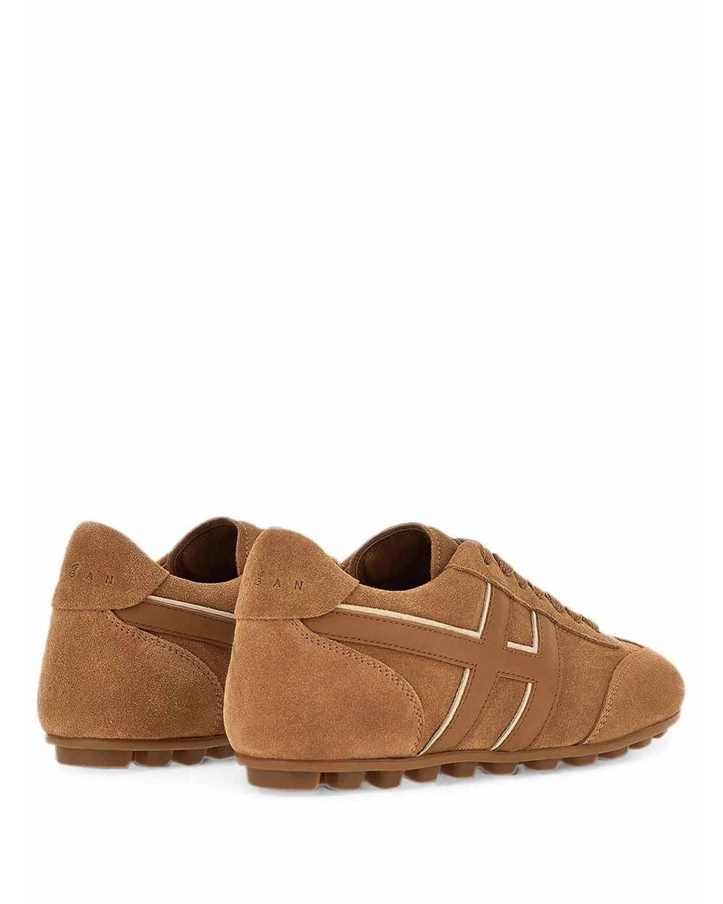 Hogan Brown Olympia Suede Sneakers