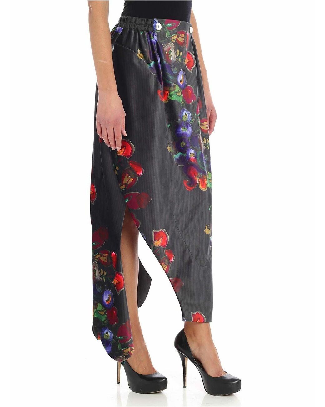 Vivienne Westwood Blue Skirt With Floral Print