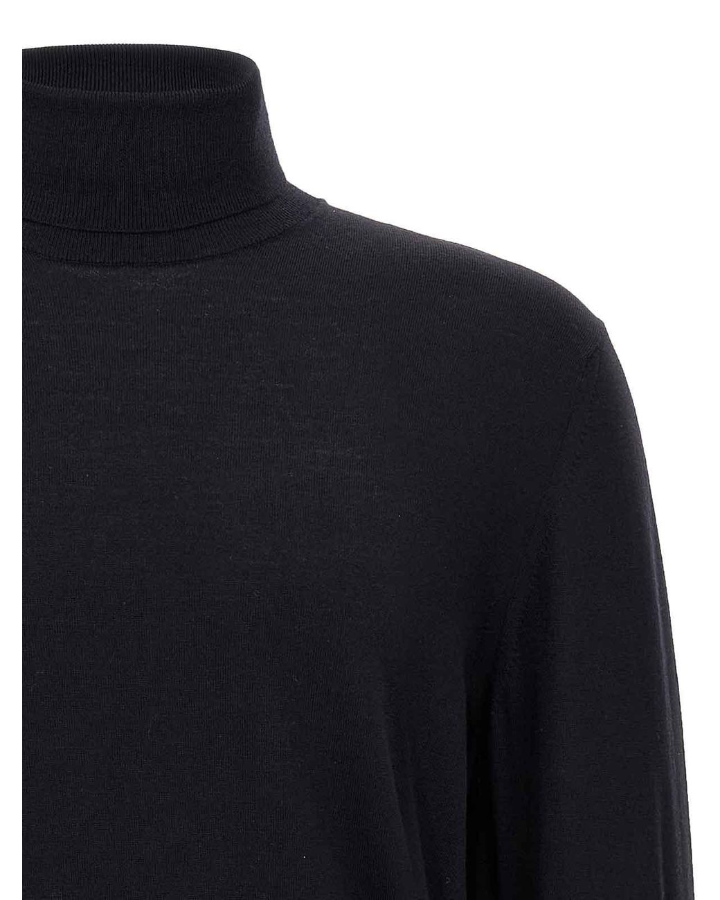 Zanone Blue Wool Turtleneck Sweater for men