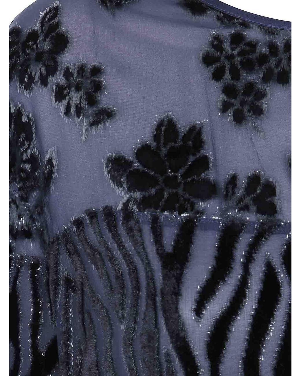 Pierre Louis Mascia Blue Patchwork T-Shirt