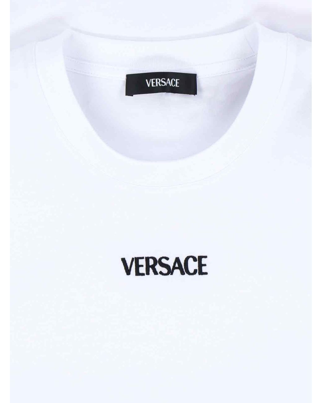 Versace White T-Shirt Logo for men