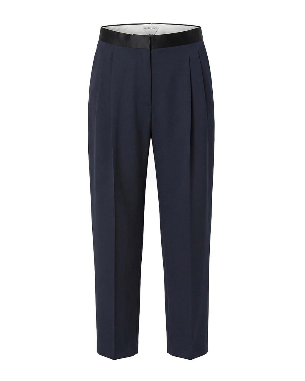 Bottega Veneta Blue Wool Grain De Poudre Pants