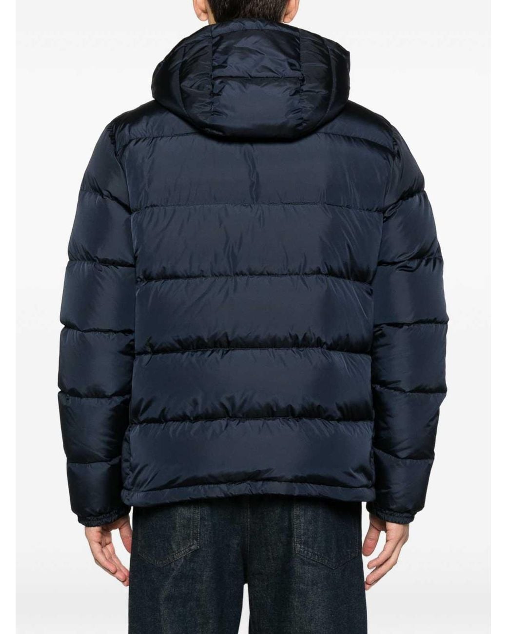 Aspesi Blue Padded Nylon Down Jacket for men