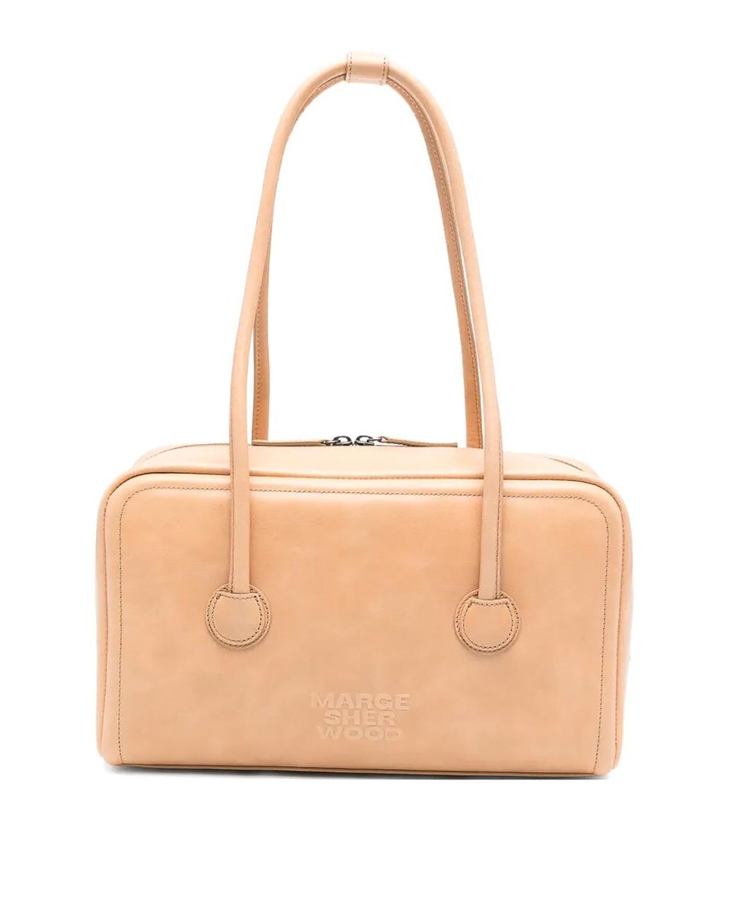 MARGE SHERWOOD Natural Soft Boston Leather Bag