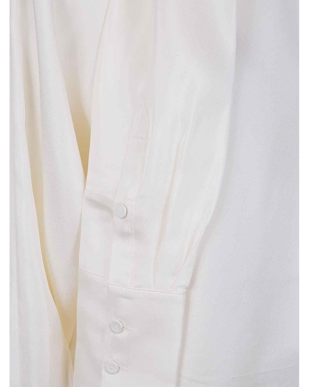 Rohe White Foulard Silk Top