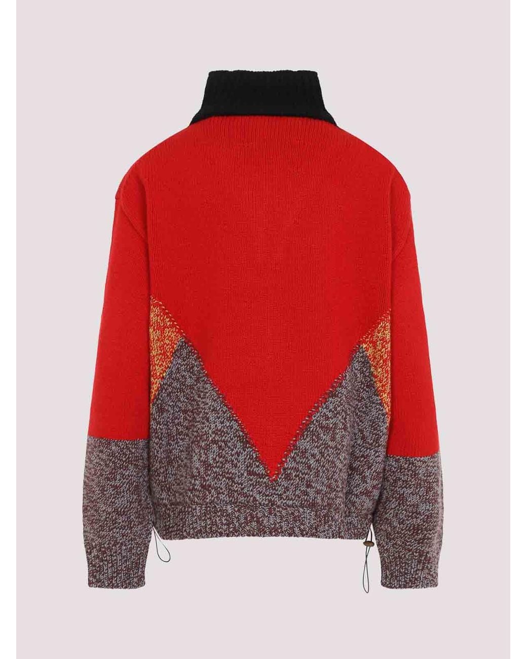 Marni Red Rundhalspullover