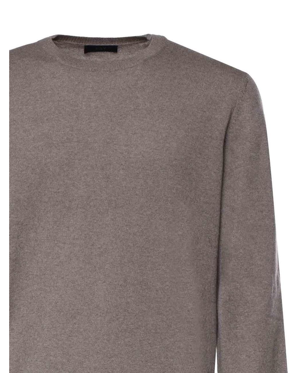 Fay Gray Merino Wool Sweater for men