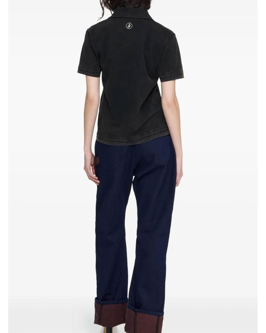 J.W. Anderson Black Polo Shirt With Logo