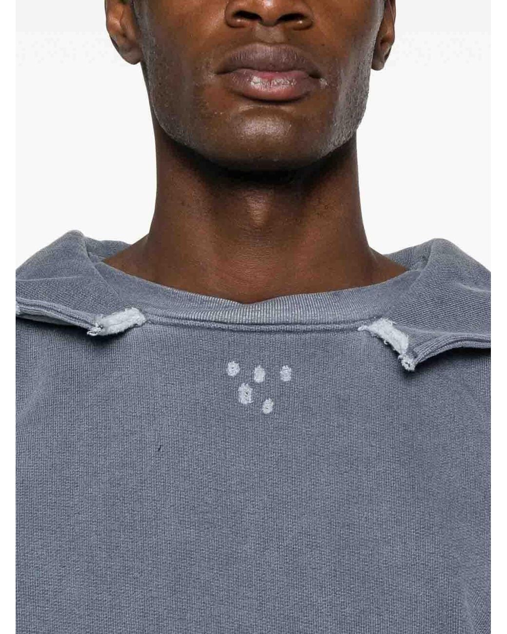 Our Legacy Gray Distressed Hoodie for men