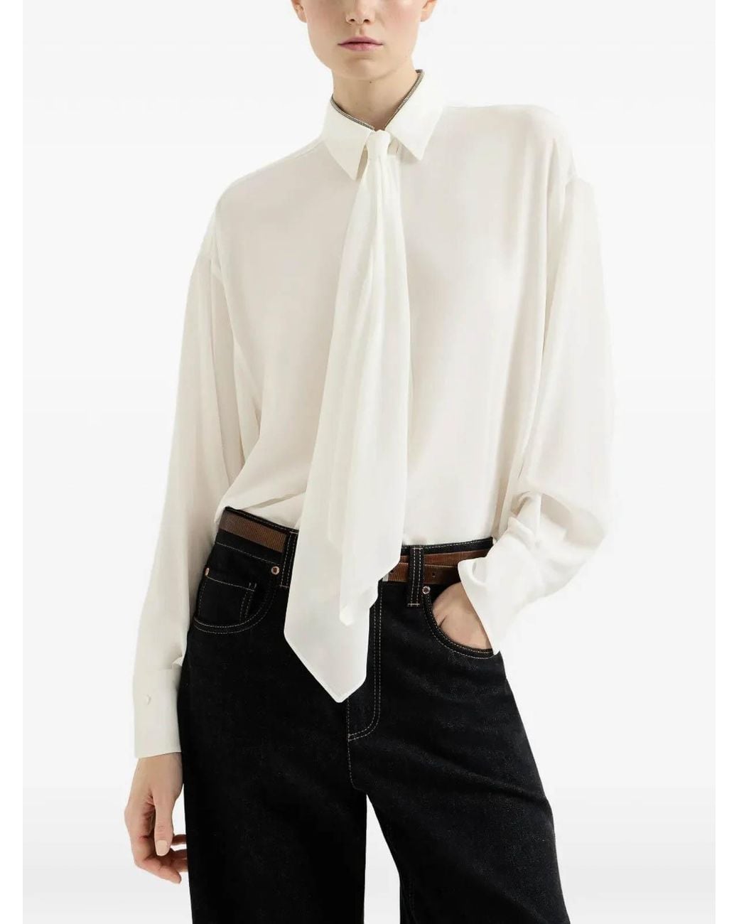 Camisa Brunello Cucinelli de color White