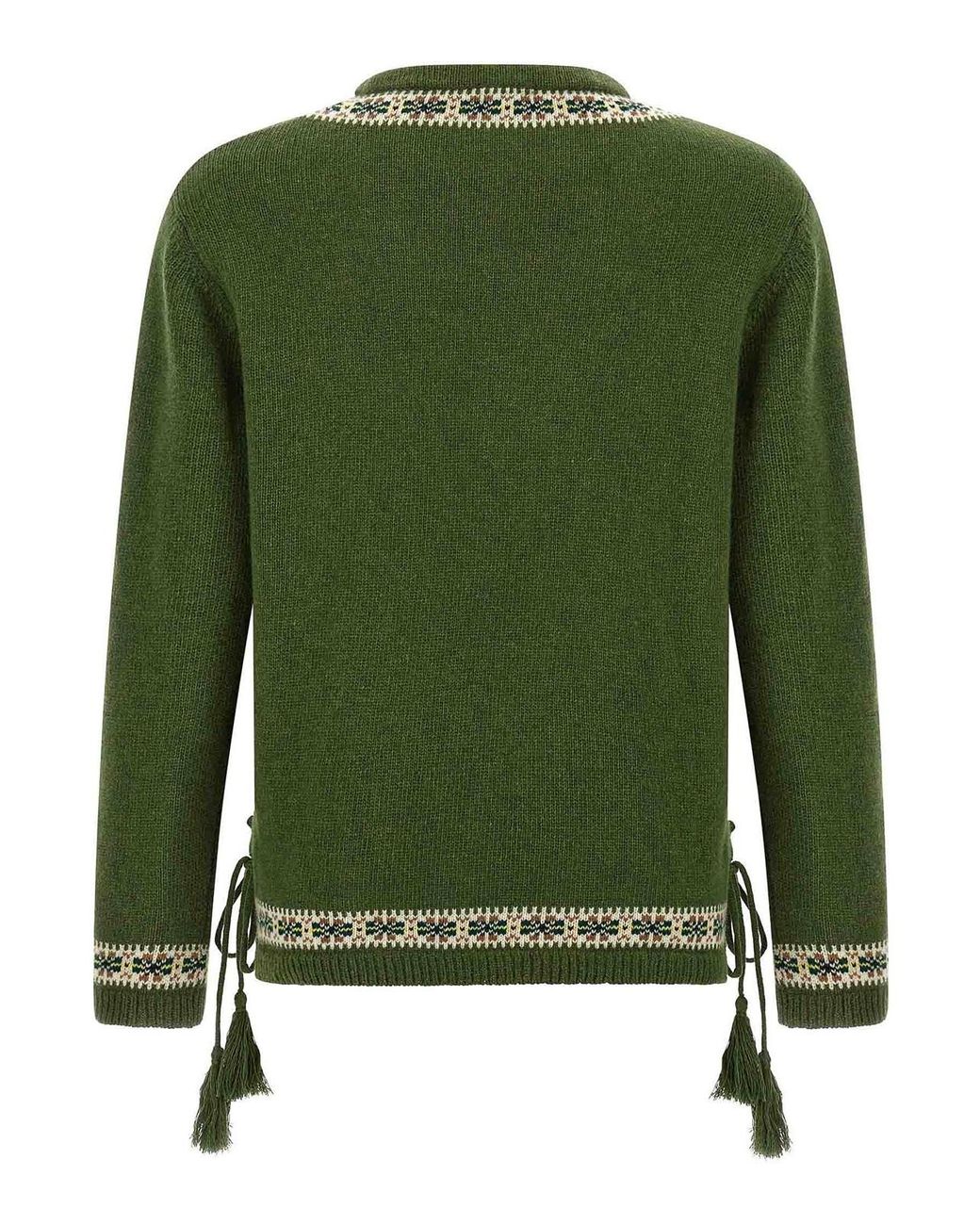 Bode Green 'Moritz' Sweater for men