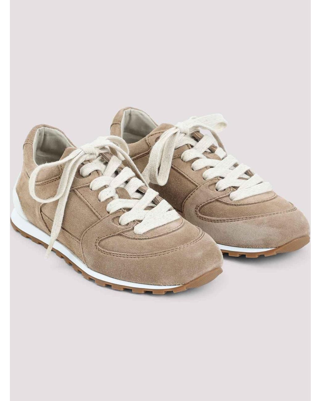 Brunello Cucinelli White Slim Sneakers