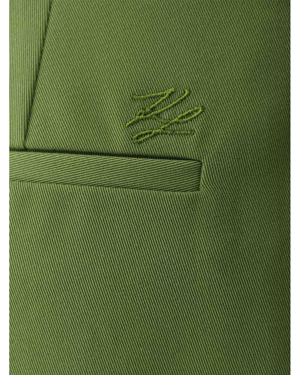 Karl Lagerfeld Green Wide Trousers