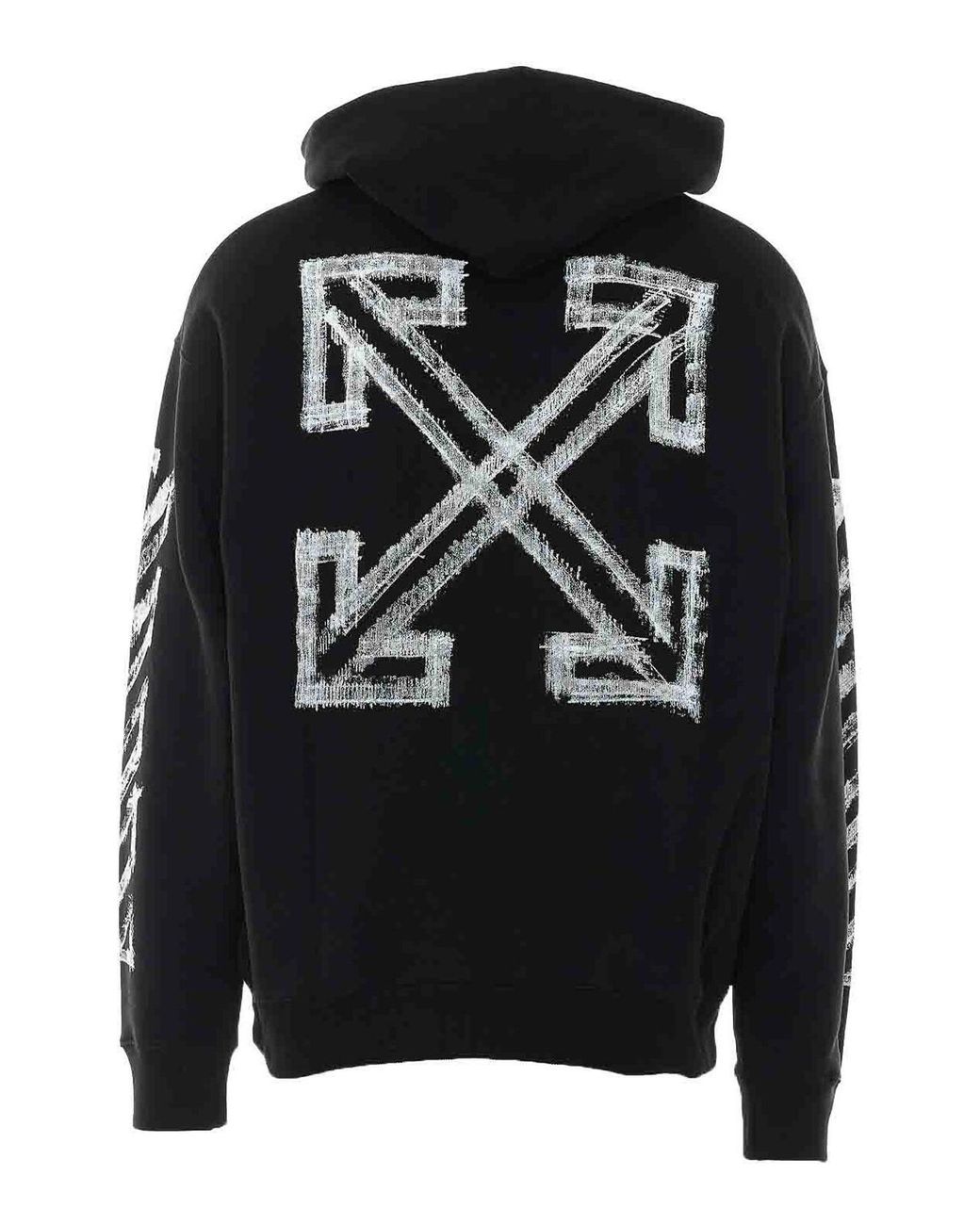 Off-White c/o Virgil Abloh Black Off Motion Arrow Hoodie for men