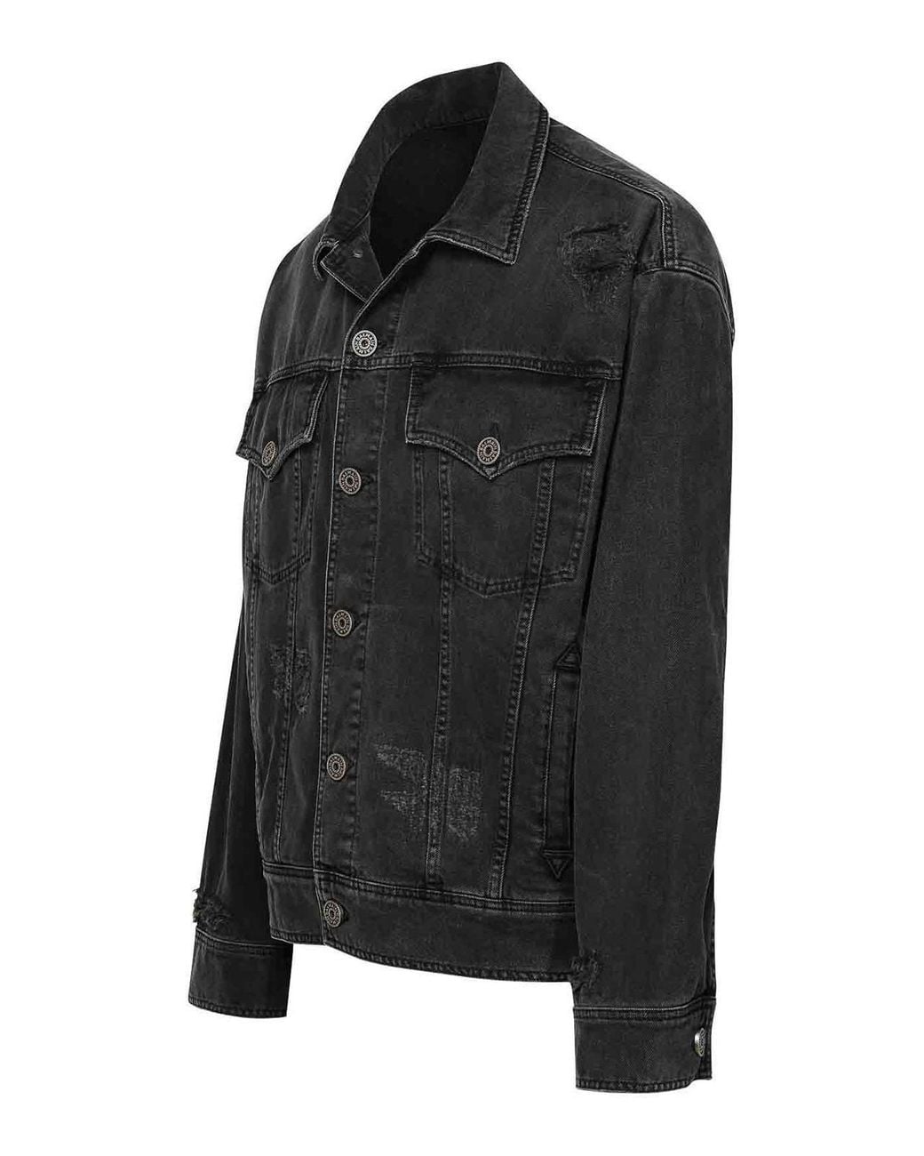 Balmain Black Denim Jacket for men