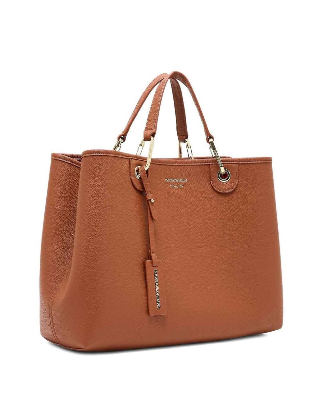 Emporio Armani Brown Myea Medium Shopping Bag