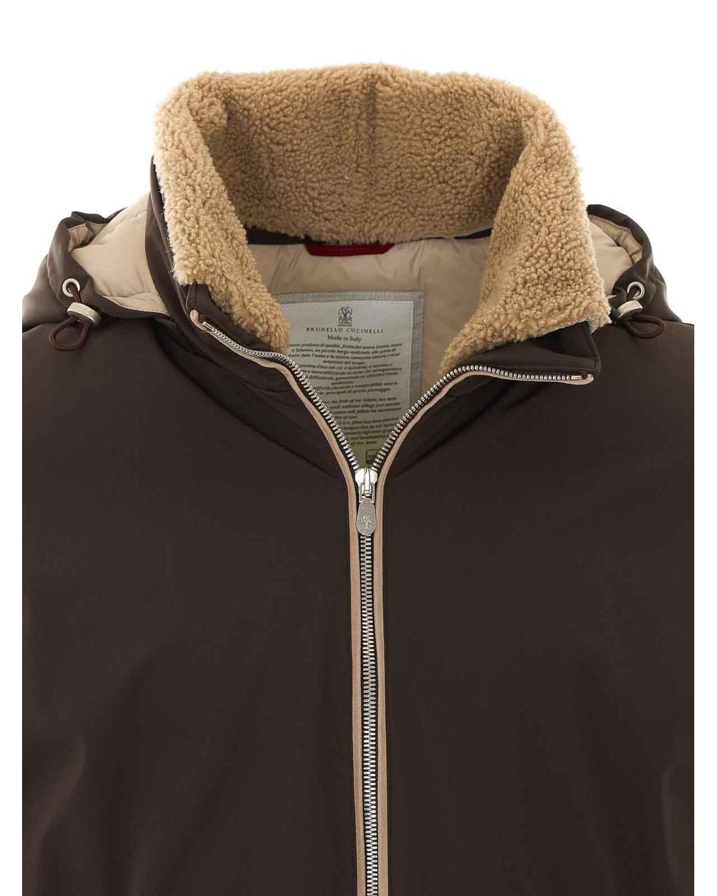 Brunello Cucinelli Brown Down Jacket for men