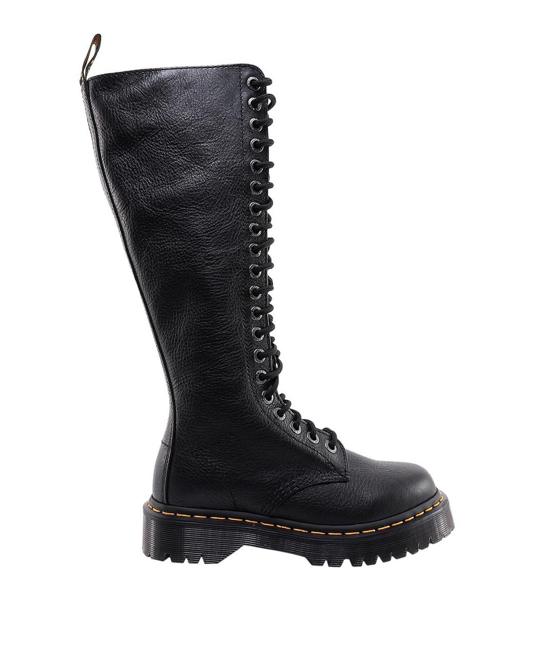 Dr. Martens Black 1B60 Bex Hammered Leather Boots