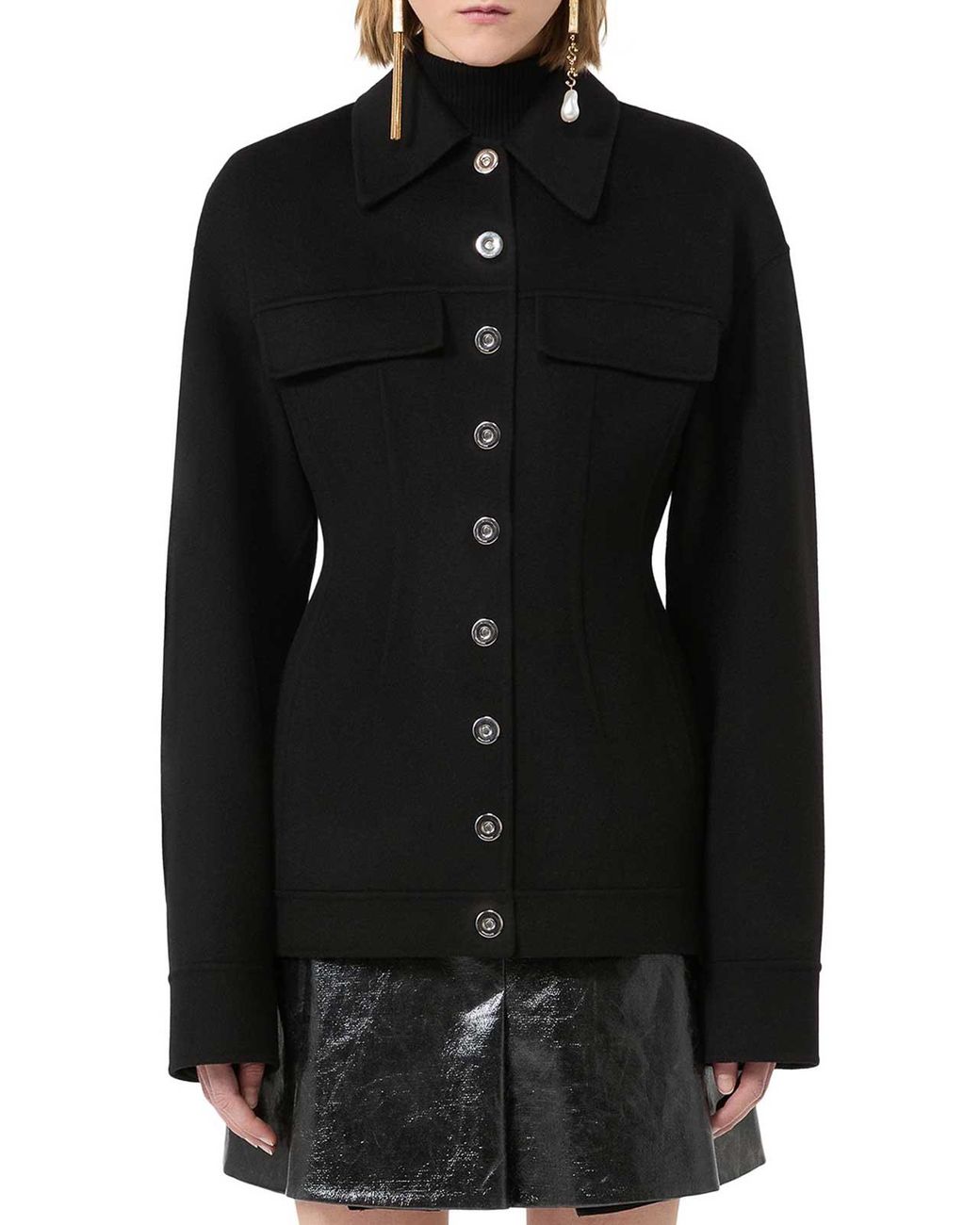 Sportmax Black Shaped Overshirt