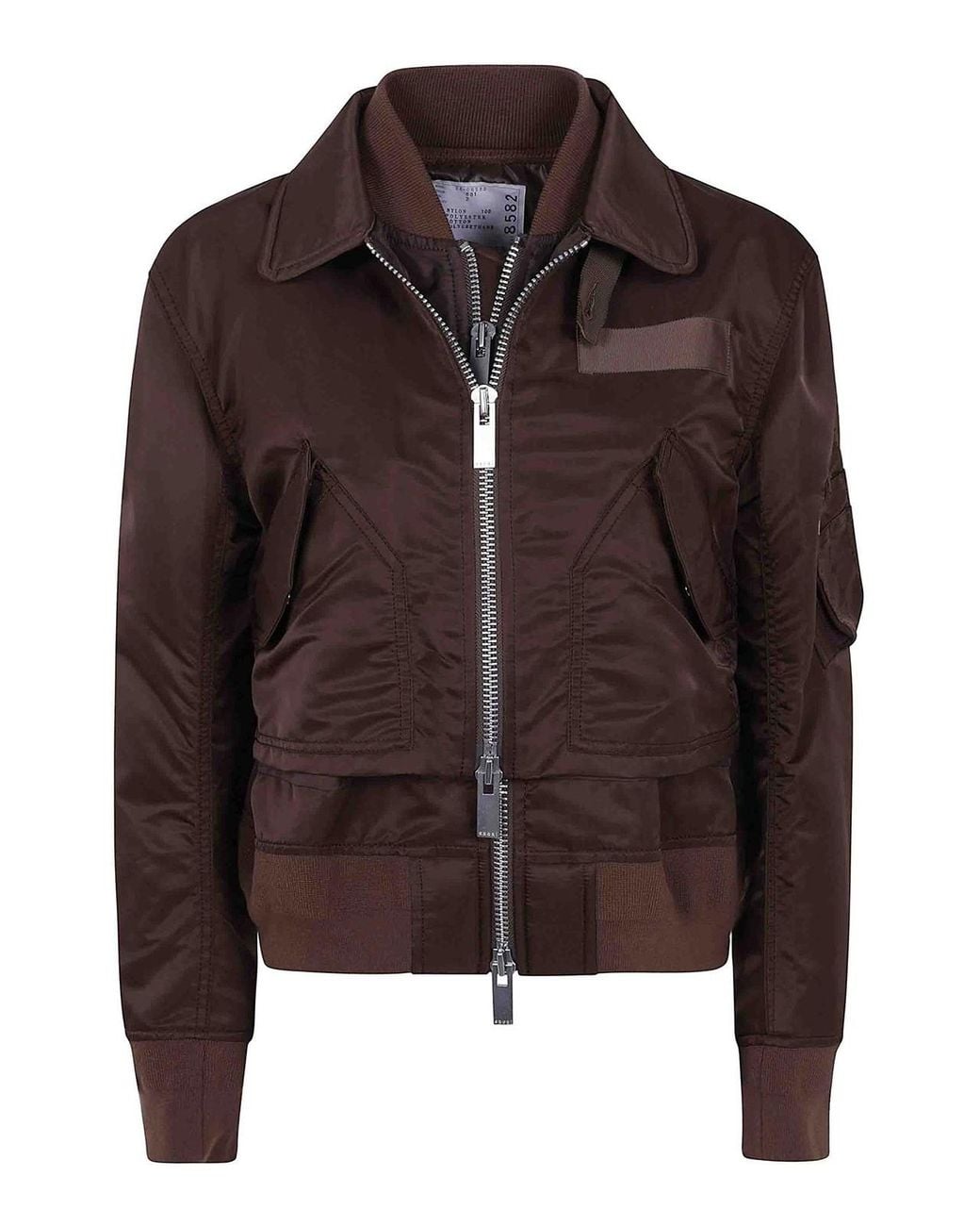 Sacai Brown Nylon Twill Blouson