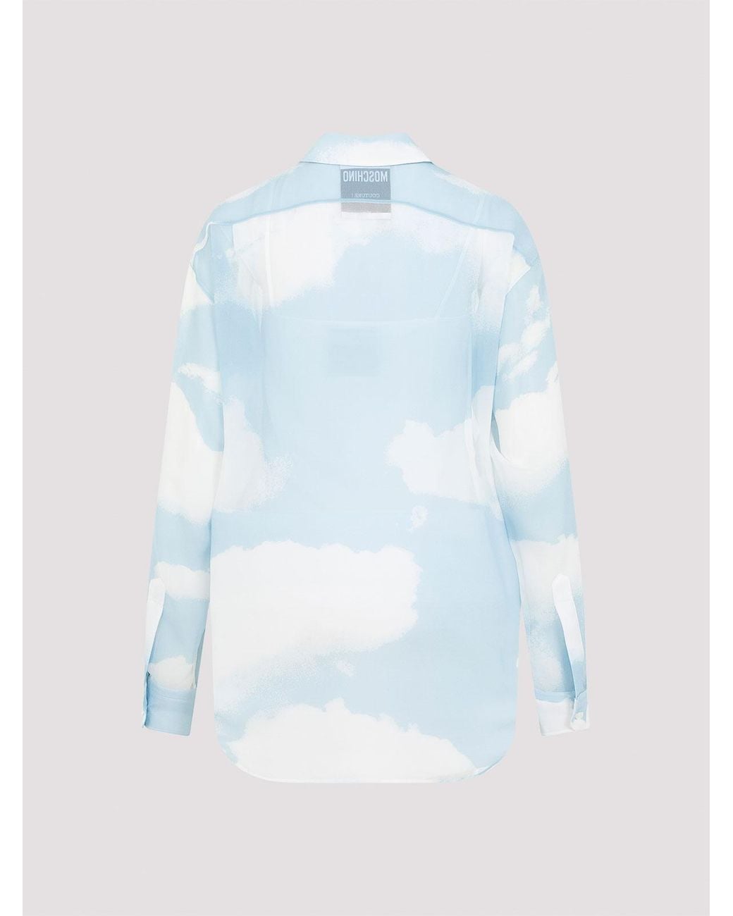 Moschino Blue All Over Print Shirt