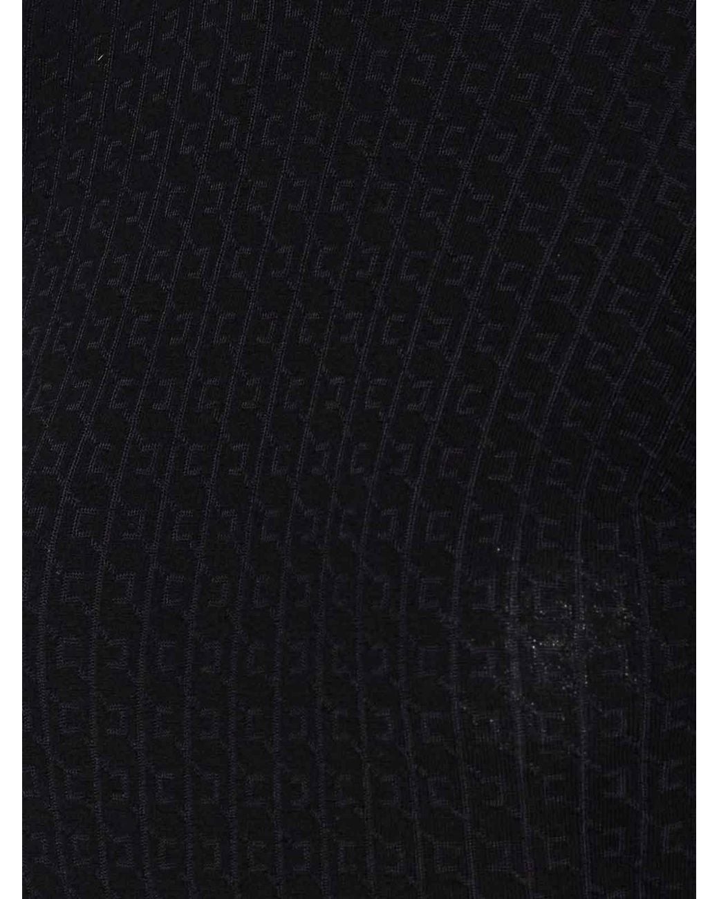 Elisabetta Franchi Black Wool Blend Crewneck Sweater