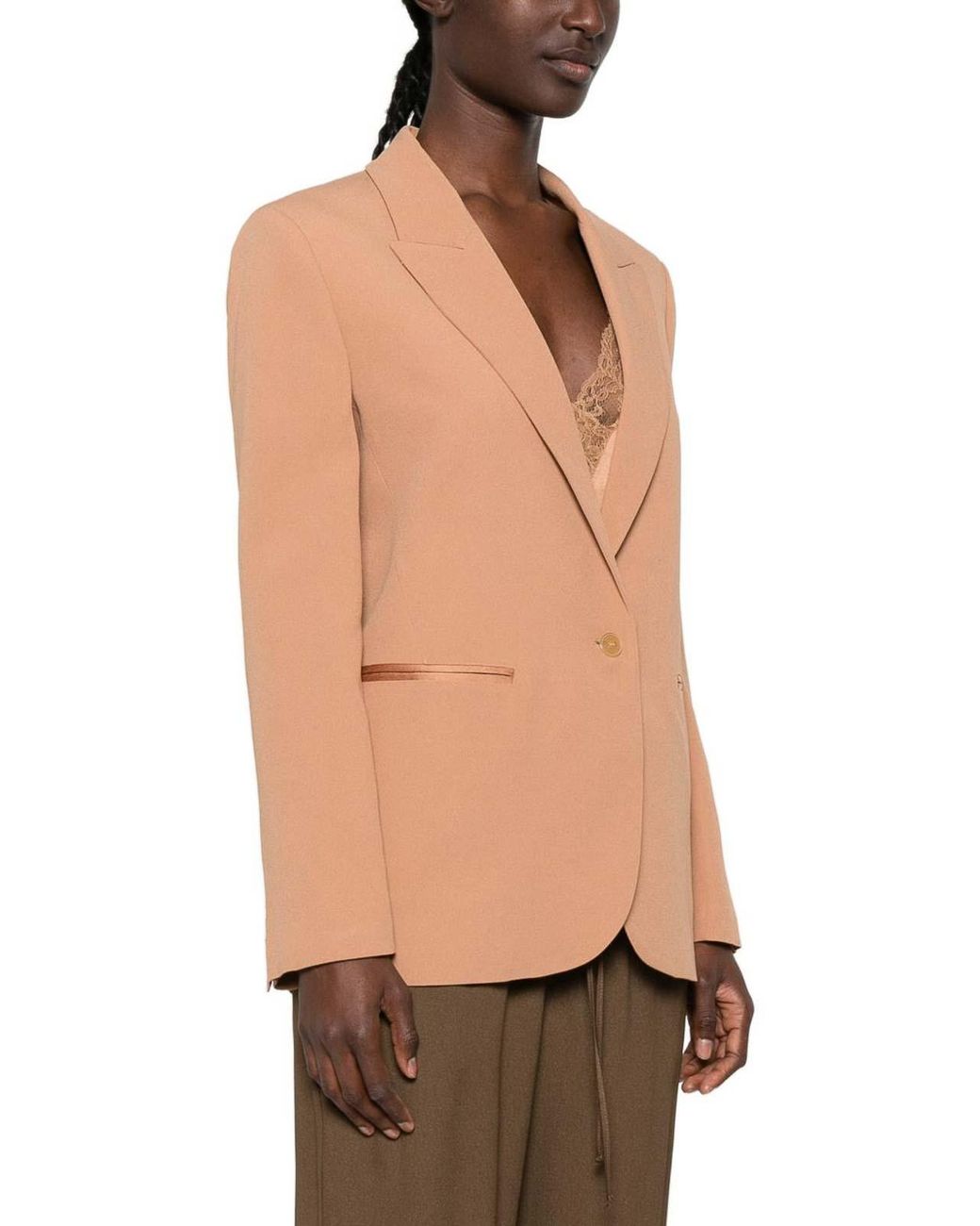 Forte_forte Natural Single-Breasted Blazer Jacket