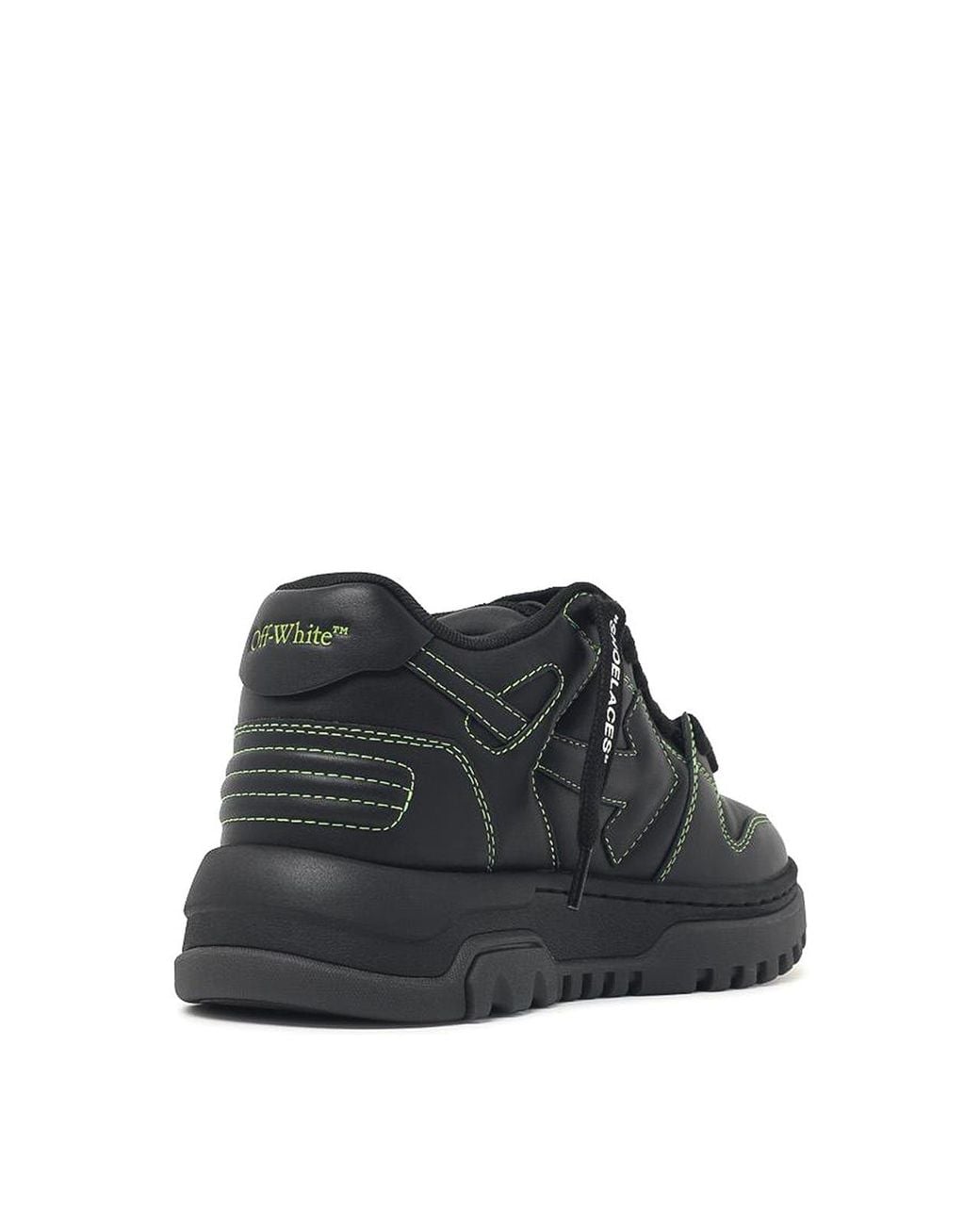 Off-White c/o Virgil Abloh Black Ooo Chunky Leather Blend Sneakers for men