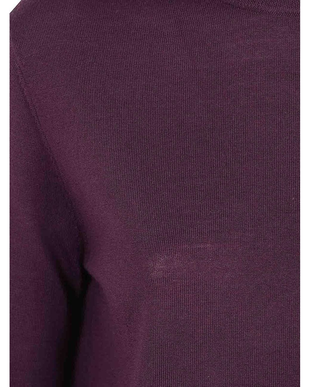 Aspesi Purple Round Neck Sweater