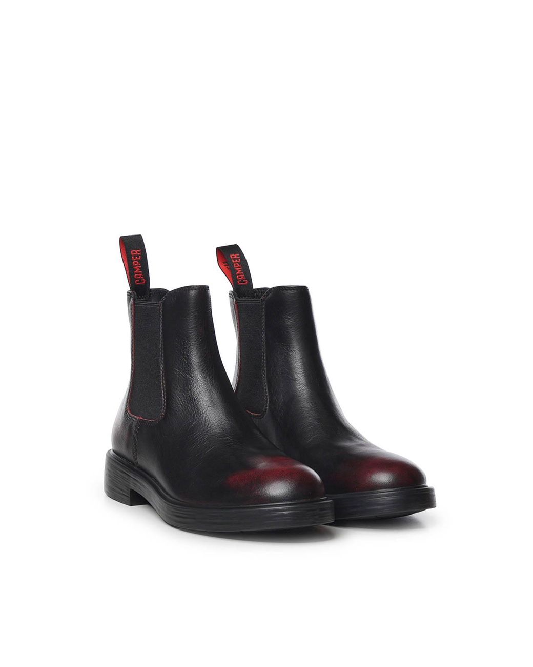 Camper Black Dean Leather Ankle Boots for men
