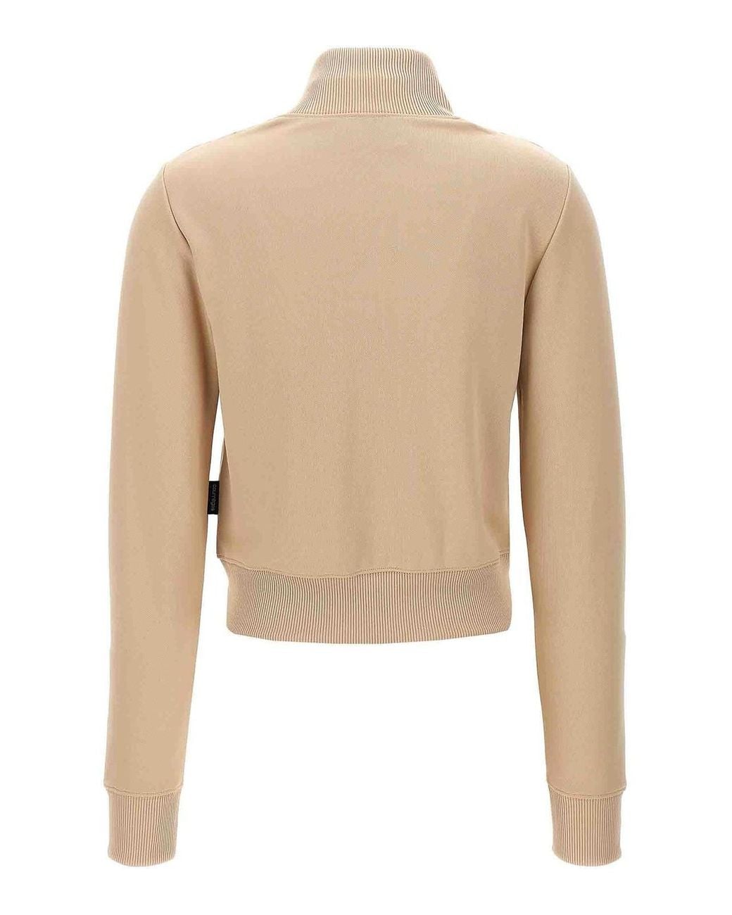 Courreges Natural Interlock Track Sweatshirt