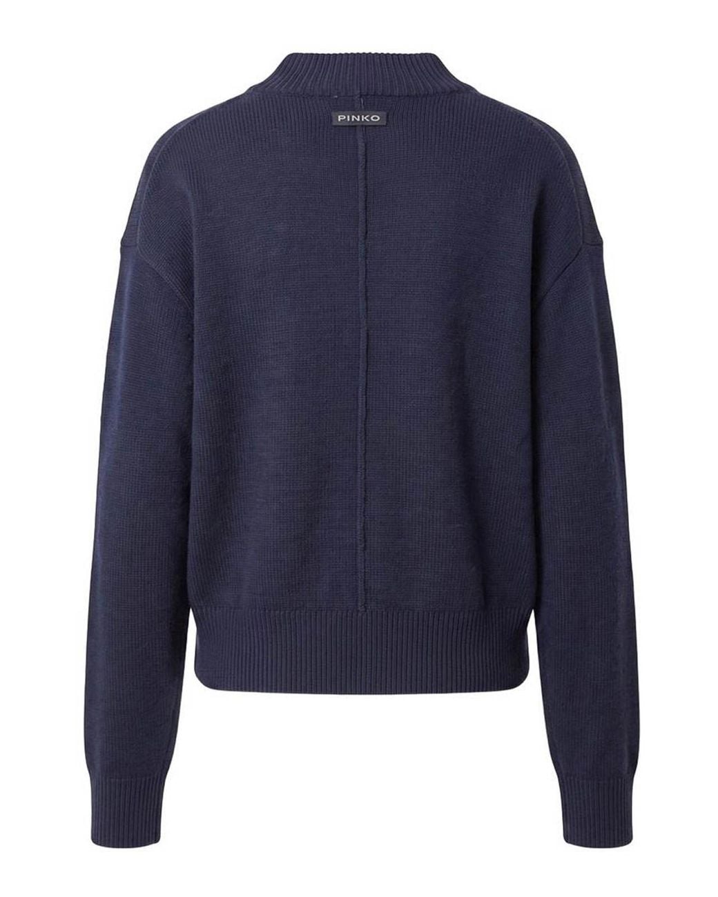 Pinko Blue Sparta Sweater With Back Design