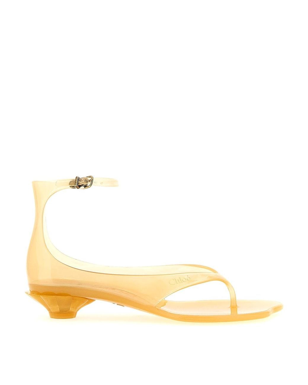 Chloé Metallic Jelly Sandals