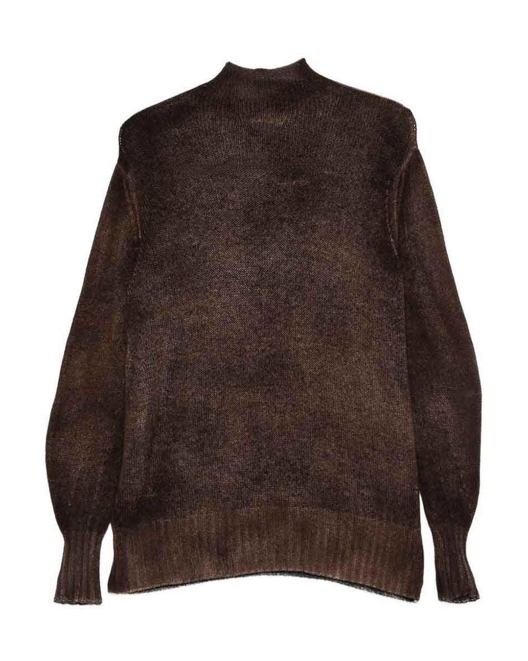 Avant Toi Brown Cashmere Crewneck Jumper