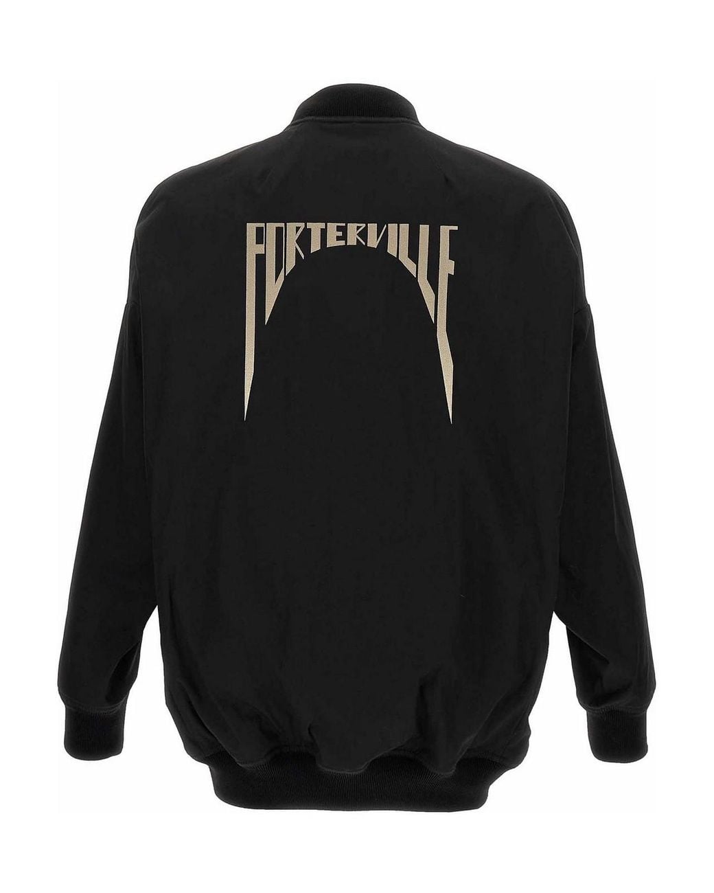 Rick Owens Black Jumbo Peter Flight Jacket for men
