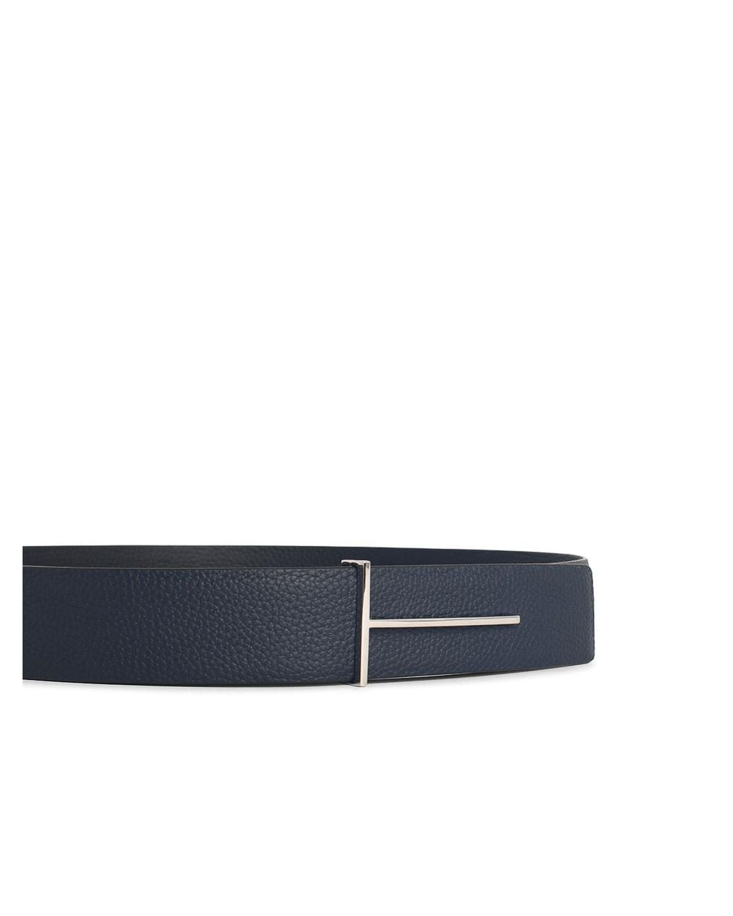 Tom Ford Blue Reversible Leather Belt for men