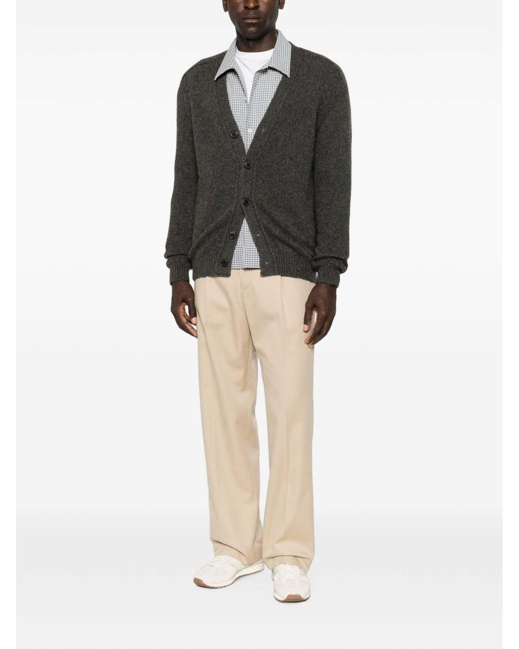 PT Torino Natural Cotton-Wool Blend Smart-Casual Trousers for men