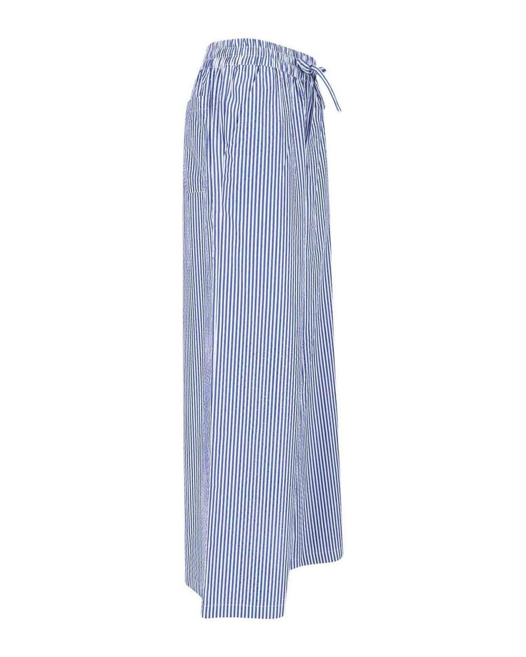P.A.R.O.S.H. Blue Striped Trousers