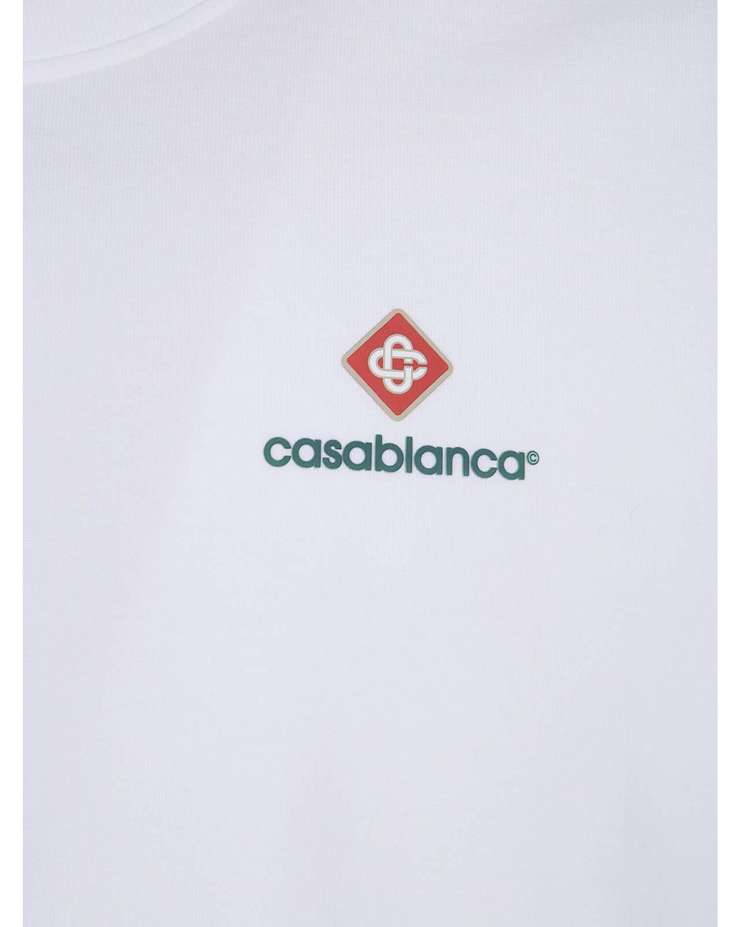 Casablanca White Classic T-Shirt for men