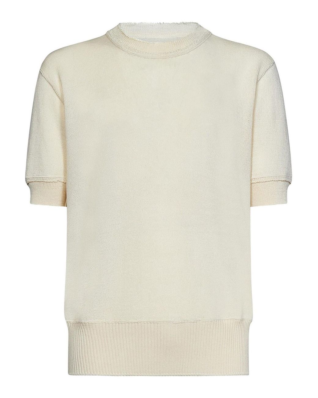 Maison Margiela White Crew Neck for men
