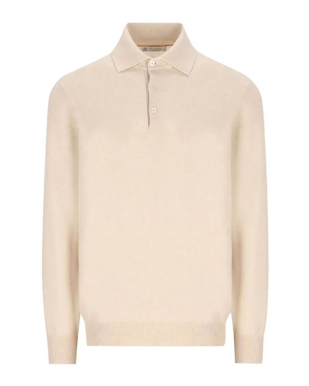Brunello Cucinelli Natural Cashmere Sweater for men