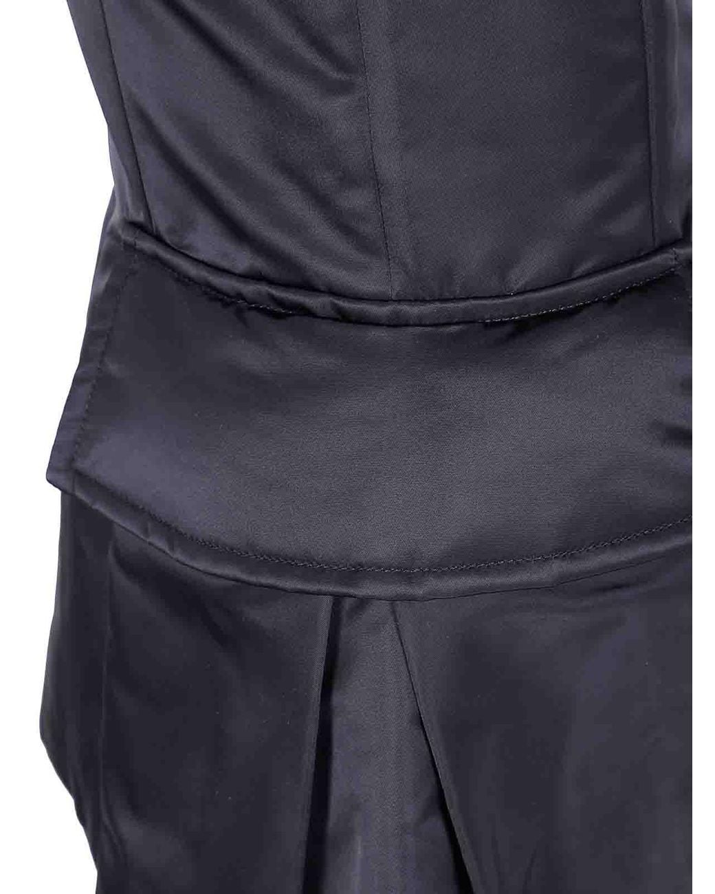Sacai Blue Nylon Twill Skirt