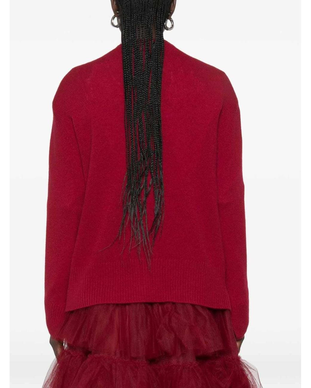 Be You Red Cashmere Crewneck Sweater