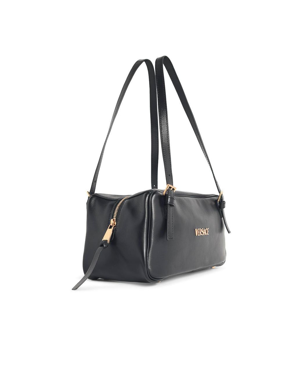 Versace Black Tag Leather Bag
