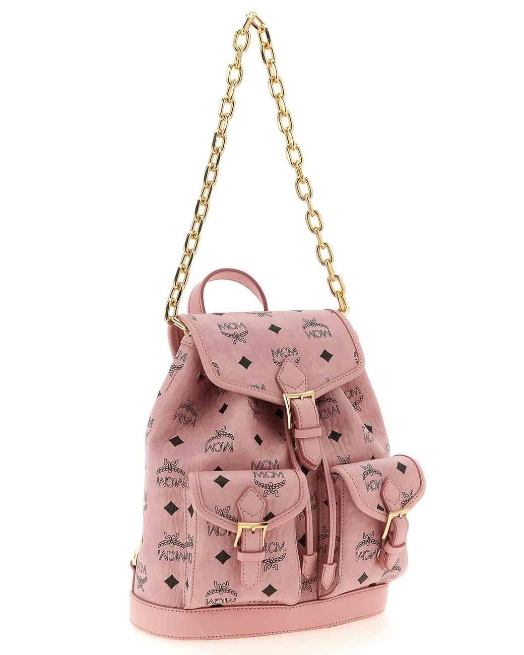 MCM Pink Mini Backpack